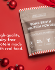 Chocolate Peppermint Bone Broth Protein Powder