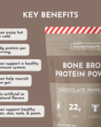 Chocolate Peppermint Bone Broth Protein Powder