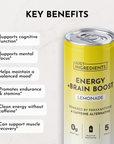 Energy + Brain Boost Lemonade - 8 Pack