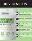 Strawberry Limeade Pre-Workout Single Serving Packs (20)