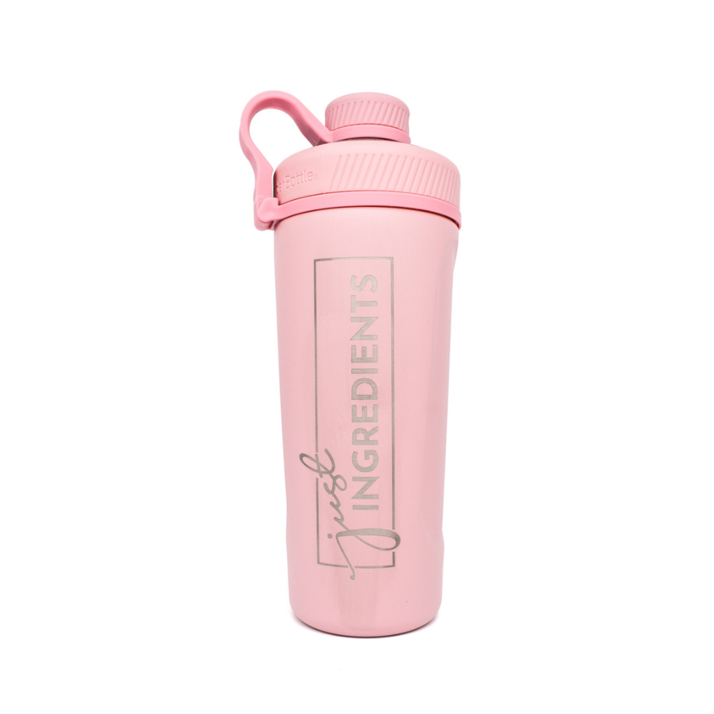 Pink Stainless Steel Shaker Bottle (26oz) – Just Ingredients