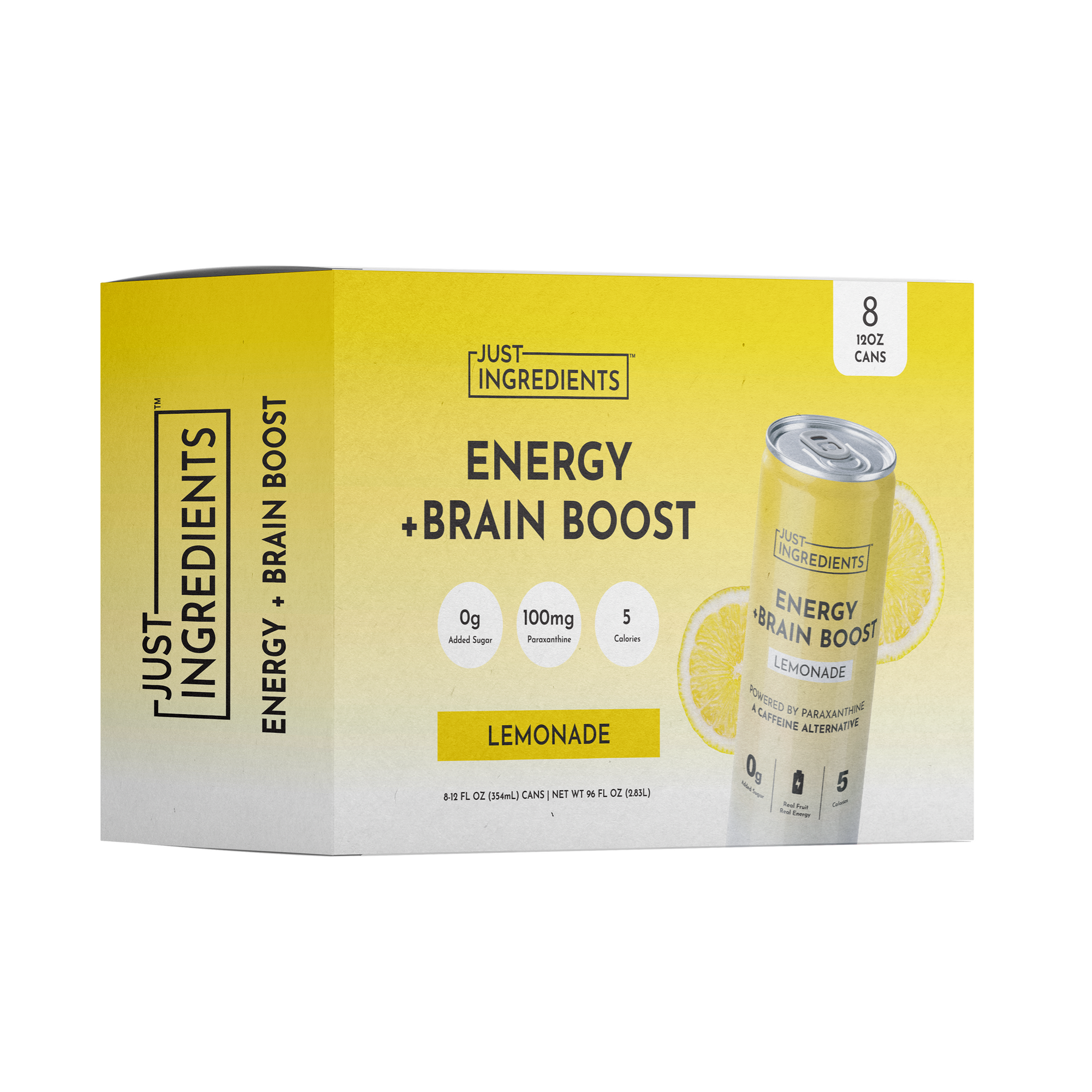 Energy + Brain Boost Lemonade - 8 Pack