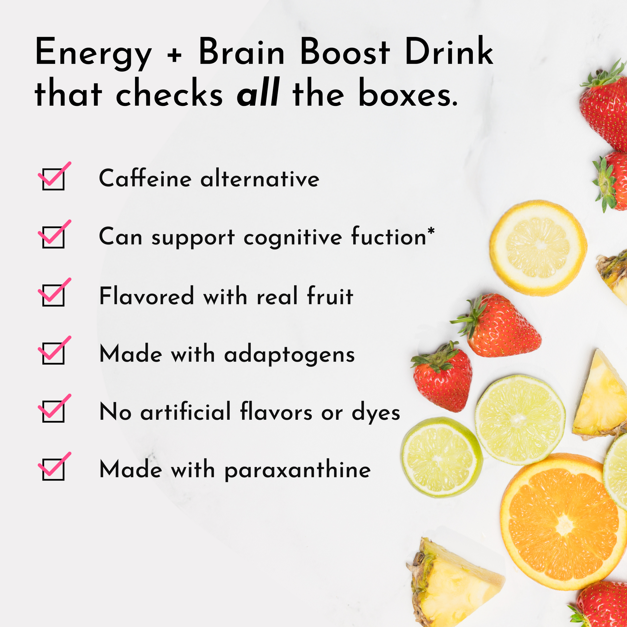 Energy + Brain Boost Lemonade (Paraxanthine) – Just Ingredients