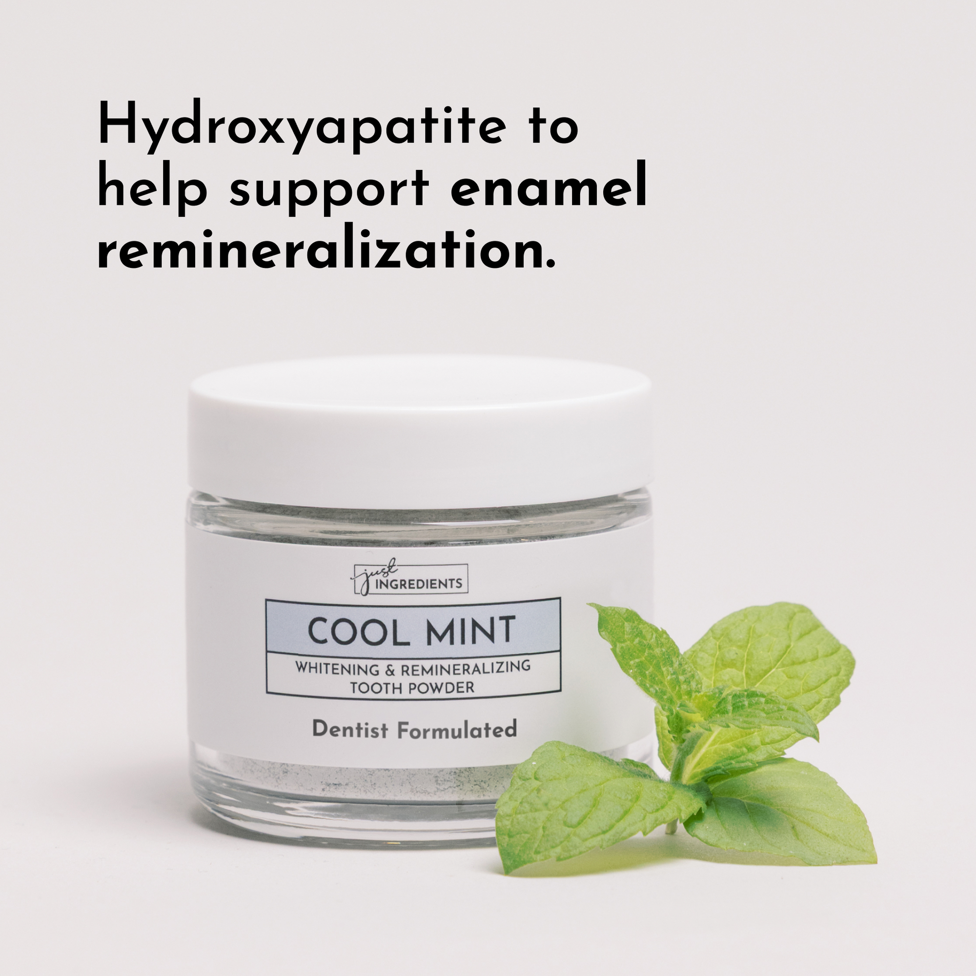 Whitening Remineralizing Tooth Powder (Mint) – Just Ingredients
