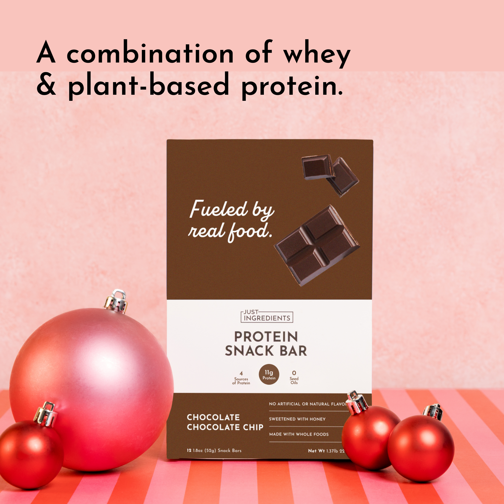 Chocolate Chocolate Chip Protein Snack Bars (Box of 12)