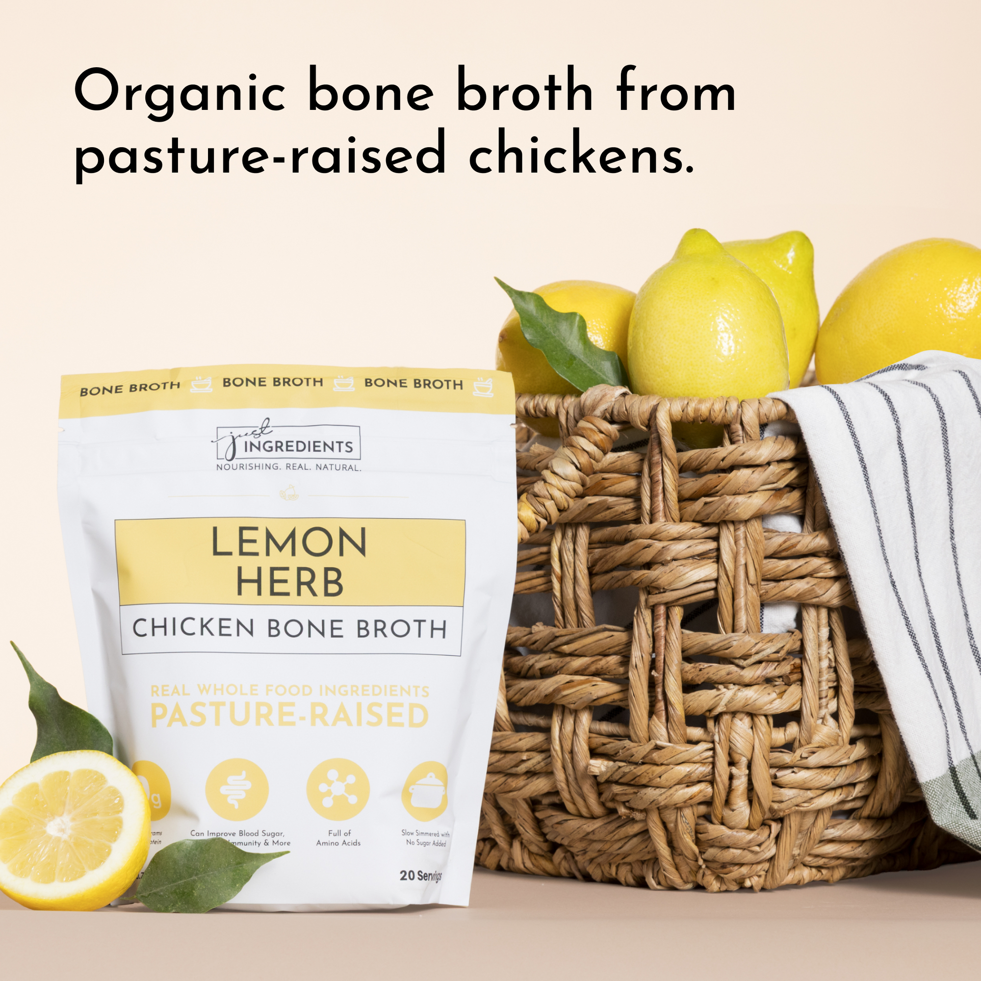 Lemon Herb Bone Broth