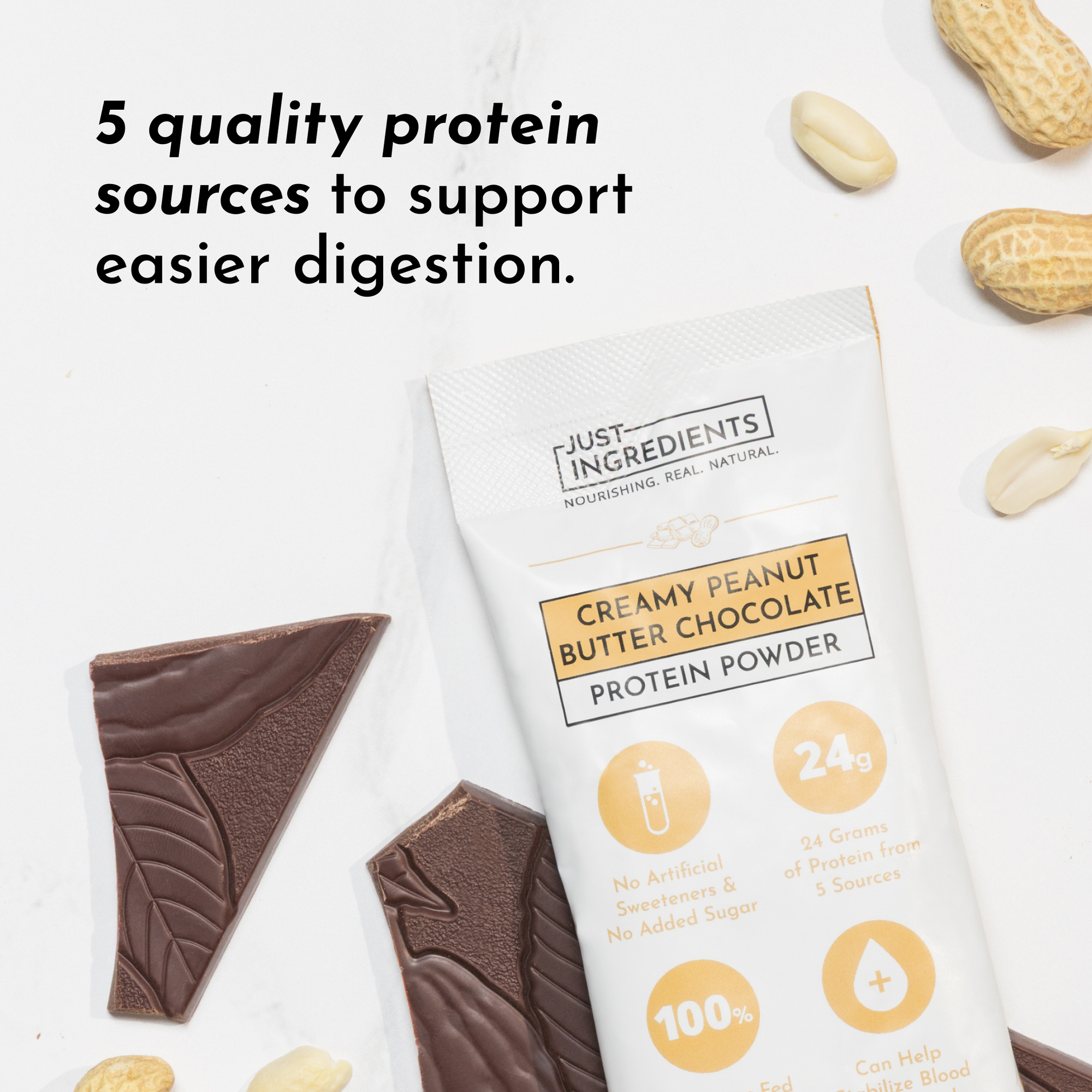 Creamy Peanut Butter Chocolate Protein Powder Stick