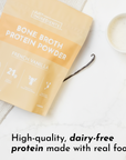 French Vanilla Bone Broth Protein Powder