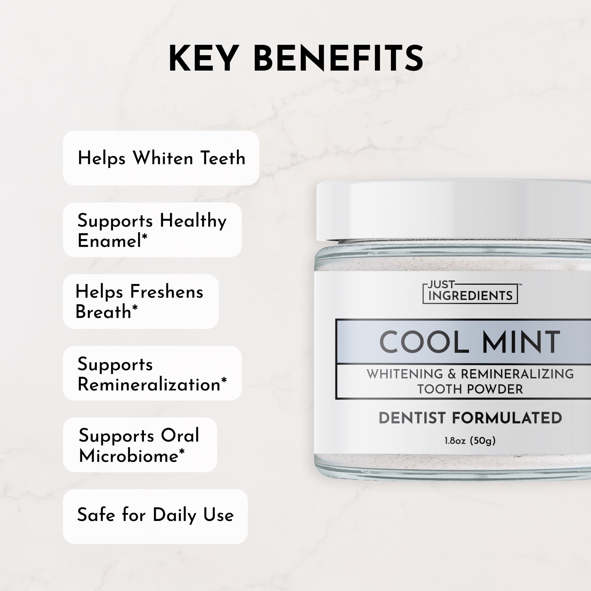 Whitening Remineralizing Tooth Powder (Mint)