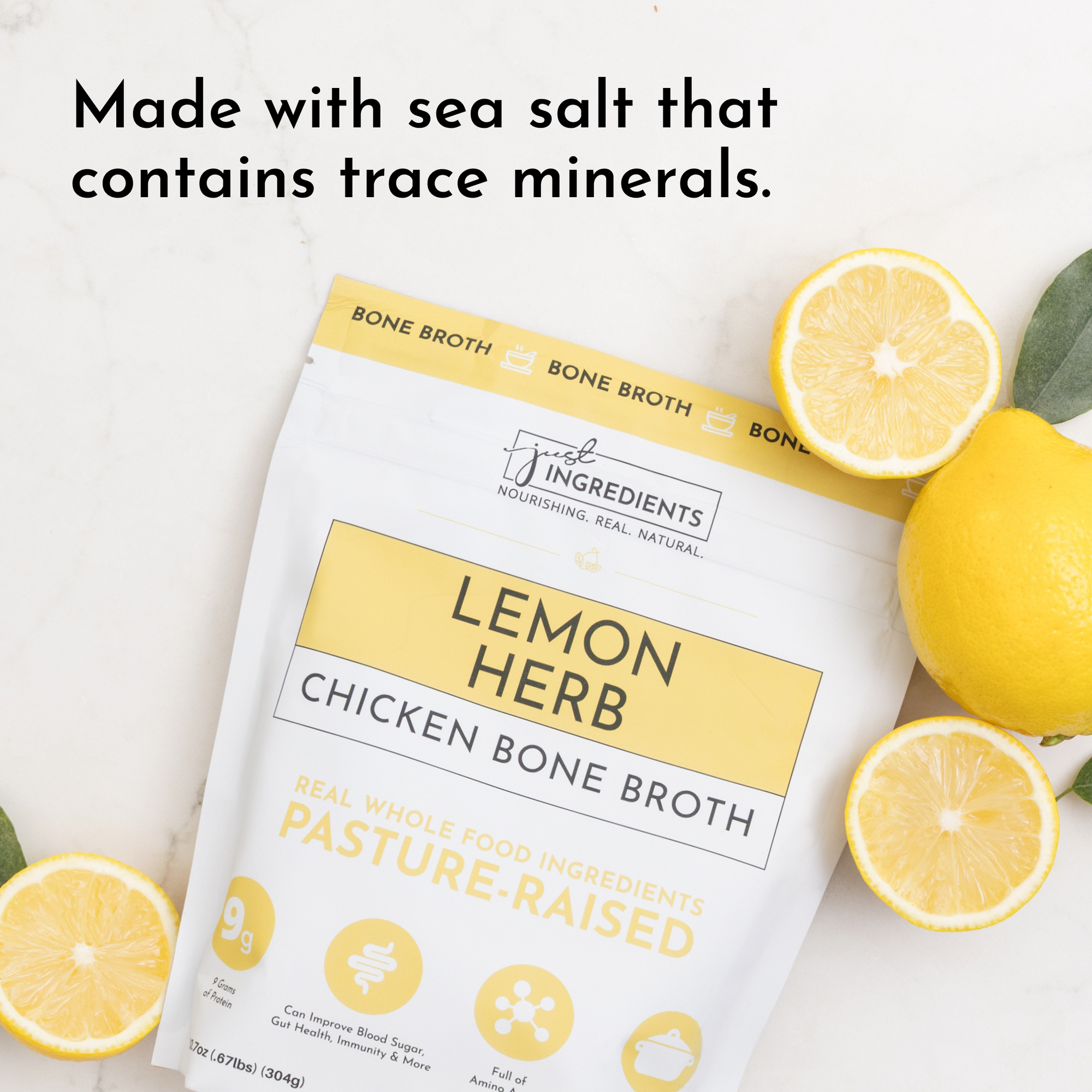 Lemon Herb Bone Broth