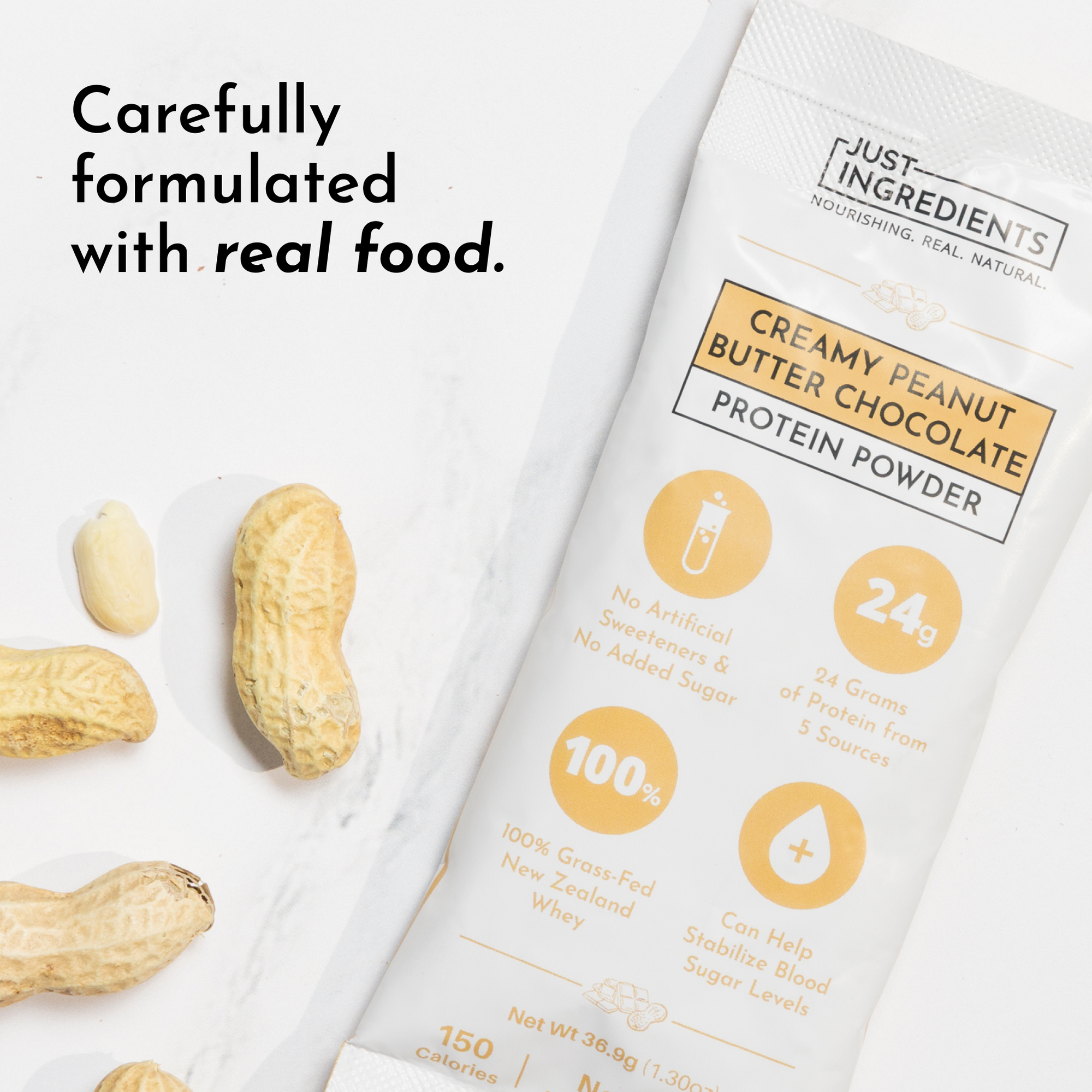 Creamy Peanut Butter Chocolate Protein Powder Stick