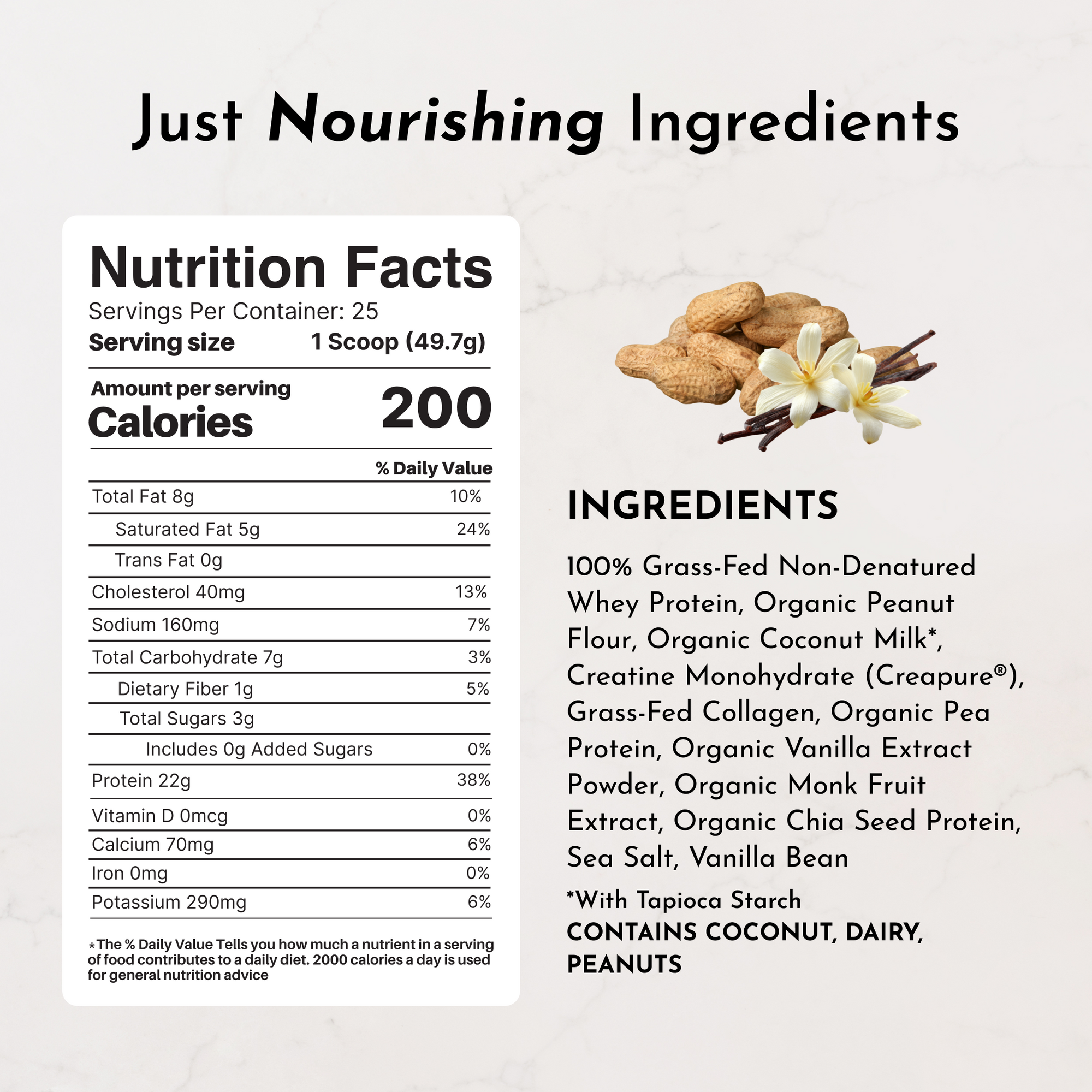 Vanilla Peanut Butter Protein + Creatine