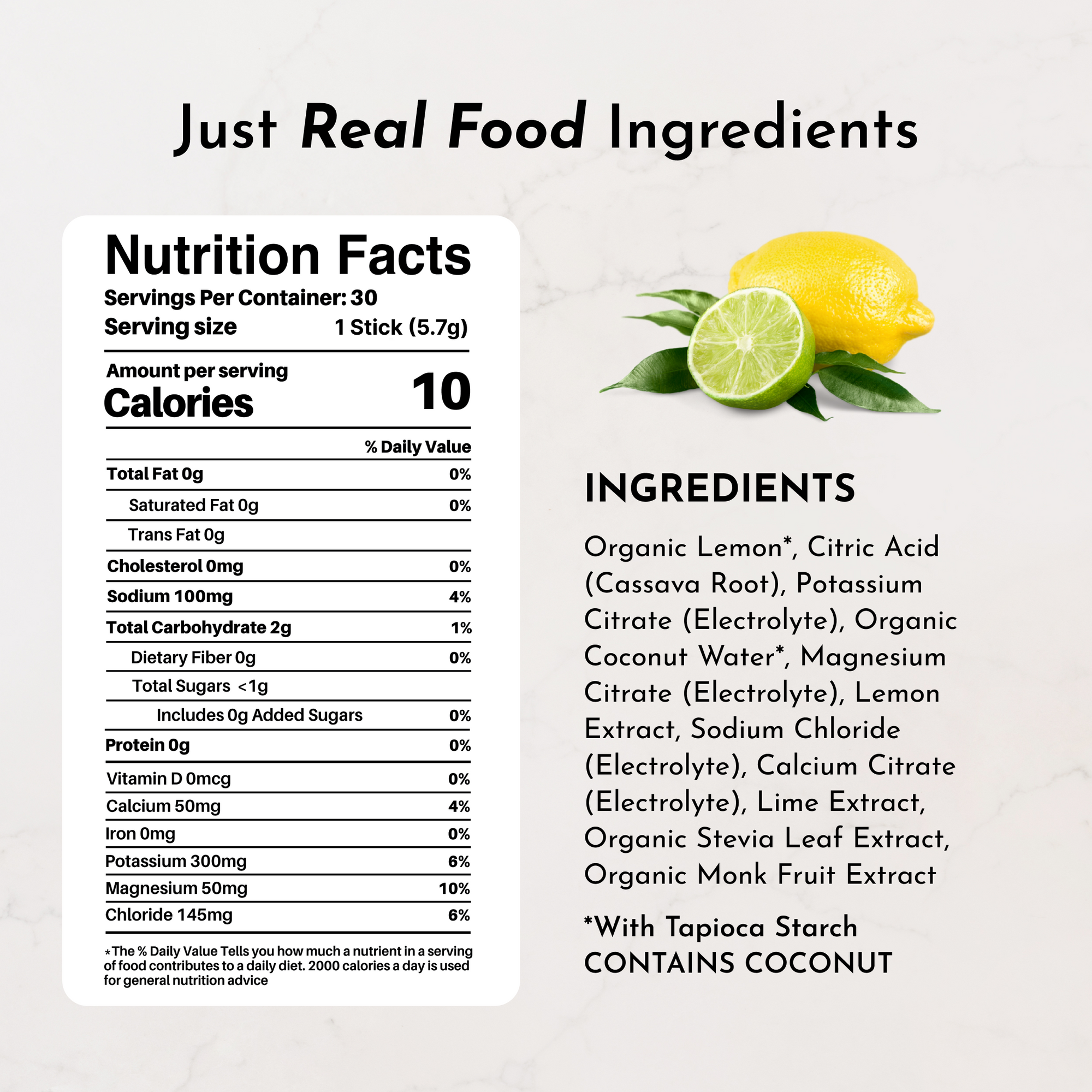 Lemon Lime Electrolytes Stick