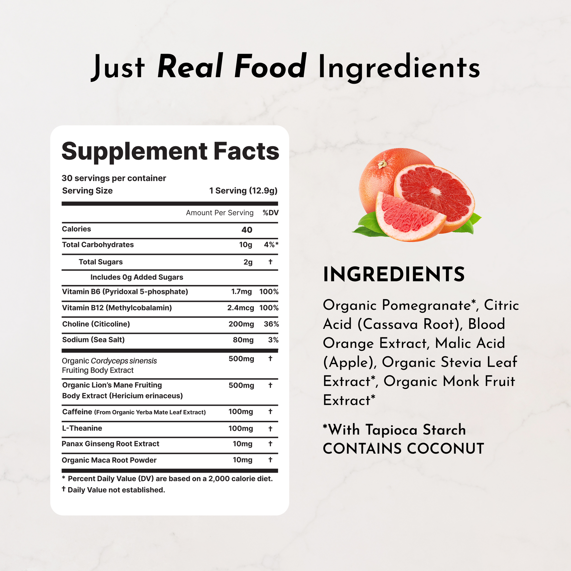 Brain + Energy Boost Blood Orange