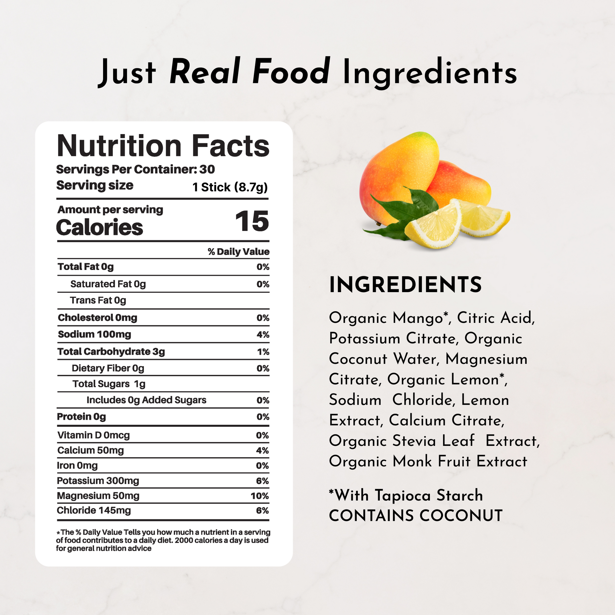 Mango Lemonade Electrolytes Stick