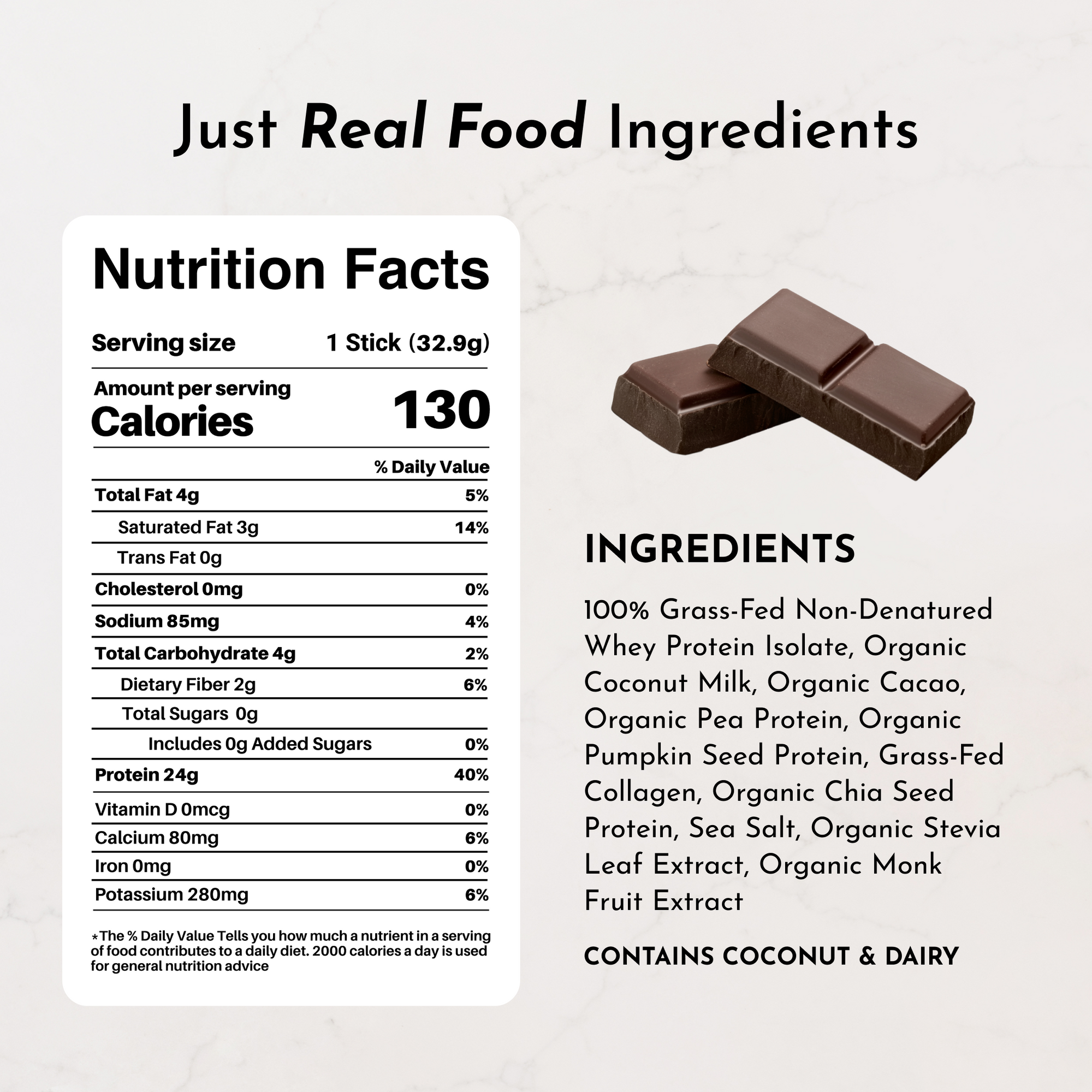 Chocolate Protein Powder Stick