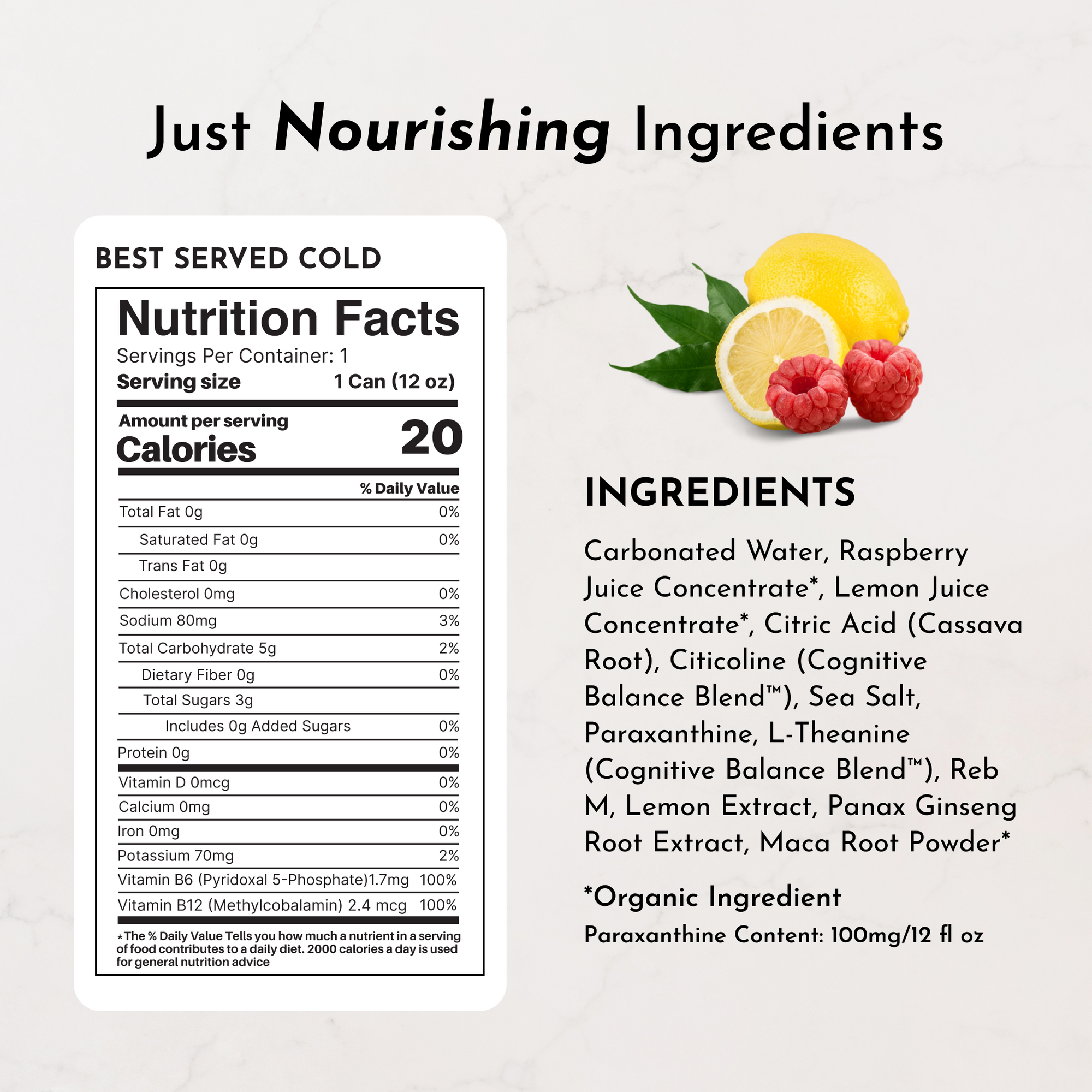 Energy + Brain Boost Raspberry Rush - 8 Pack