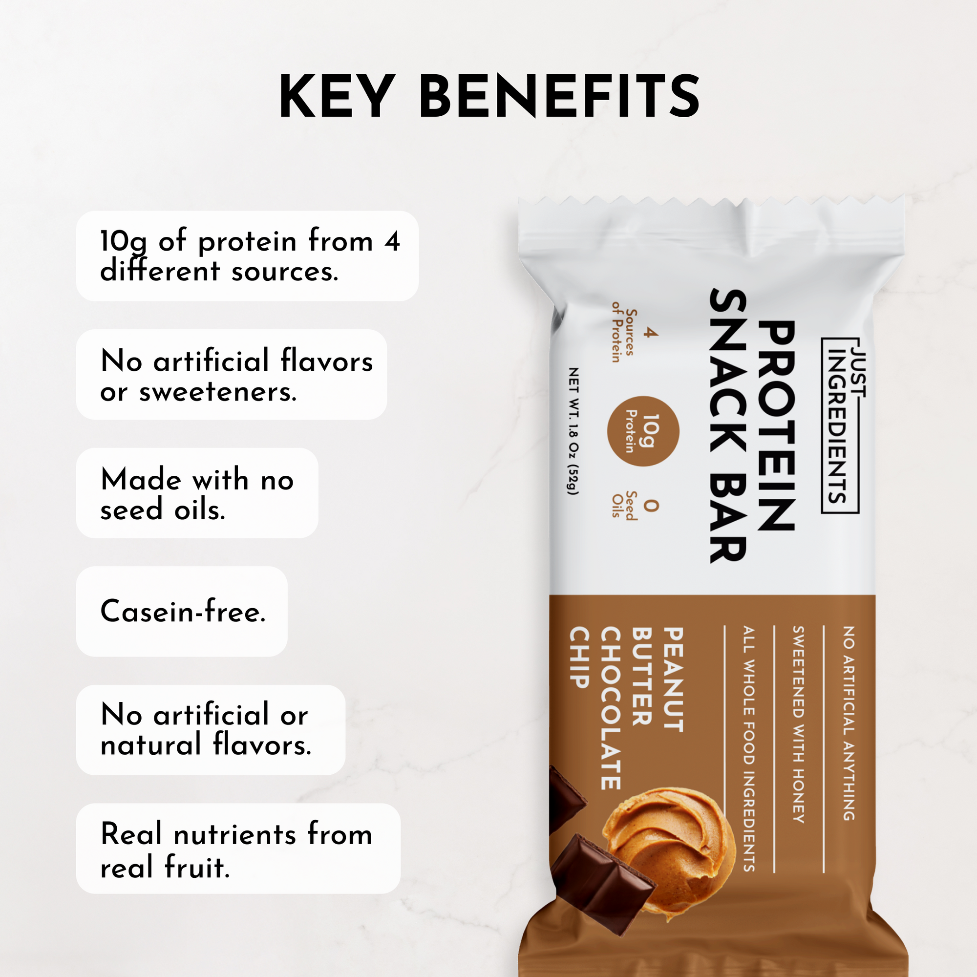 Protein Snack Bar - Peanut Butter Chocolate Chip (12-pack)