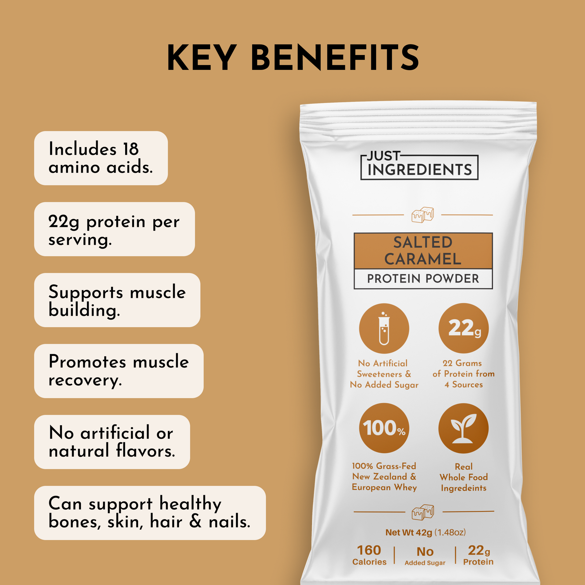 Salted Caramel Protein Powder Stick