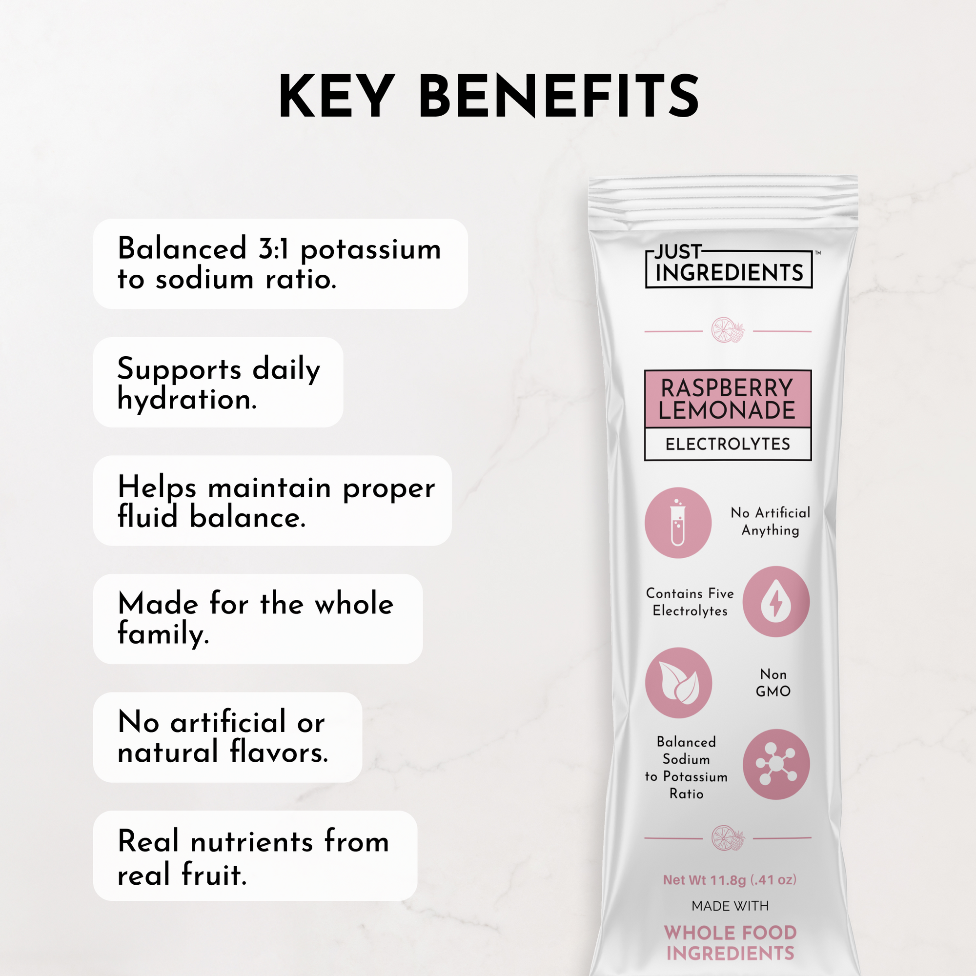 Raspberry Lemonade Electrolytes Stick