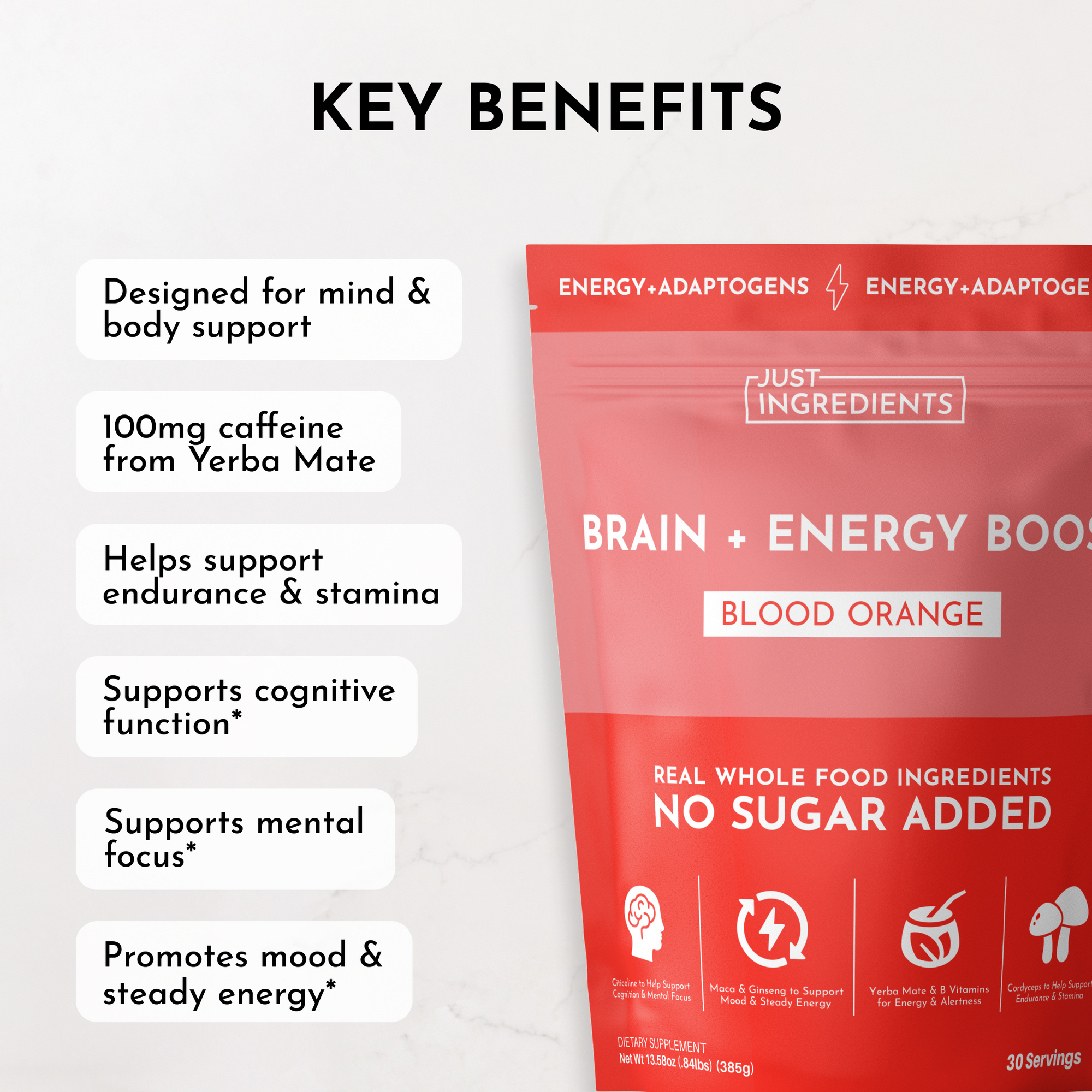 Brain + Energy Boost Blood Orange