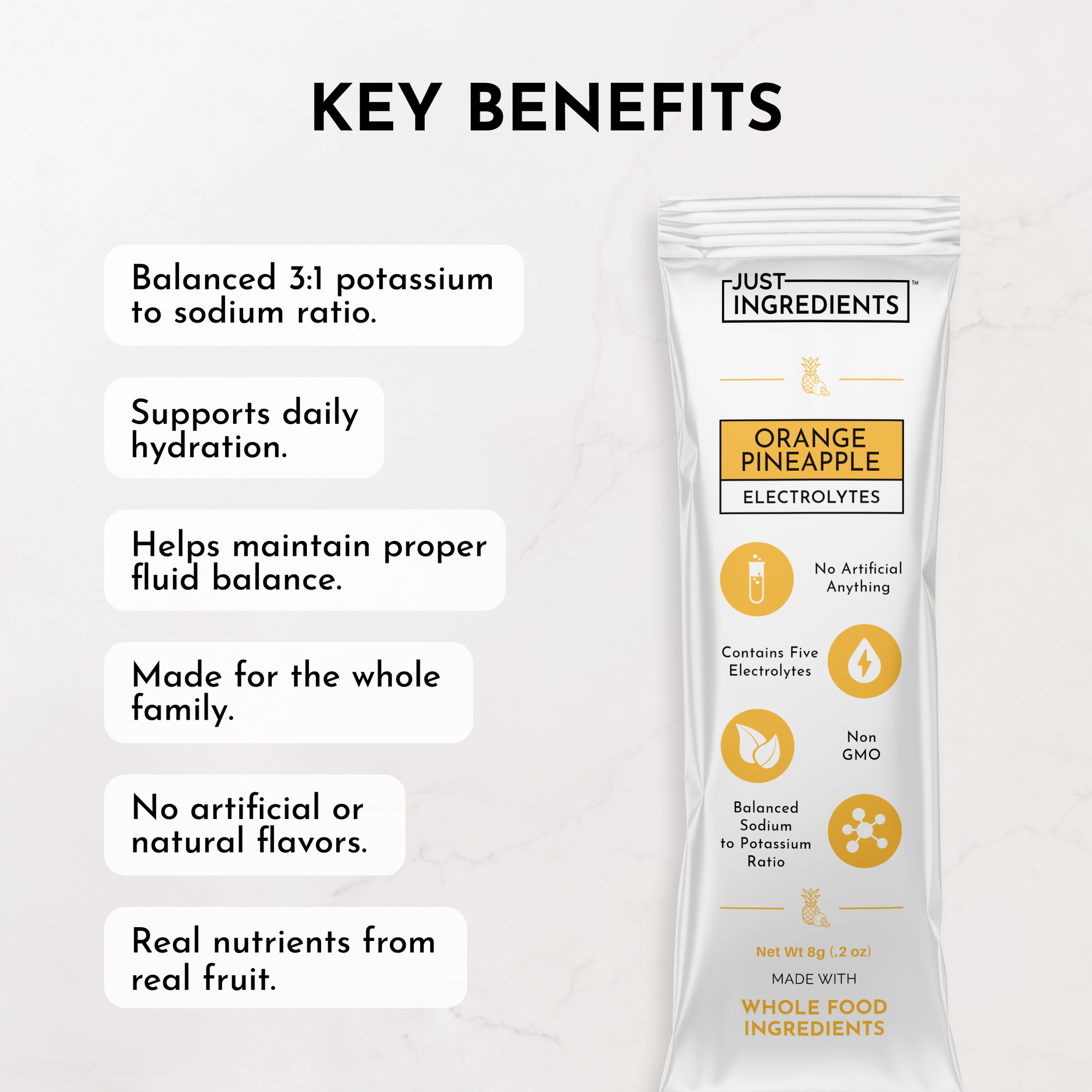 Orange Pineapple Electrolytes Stick