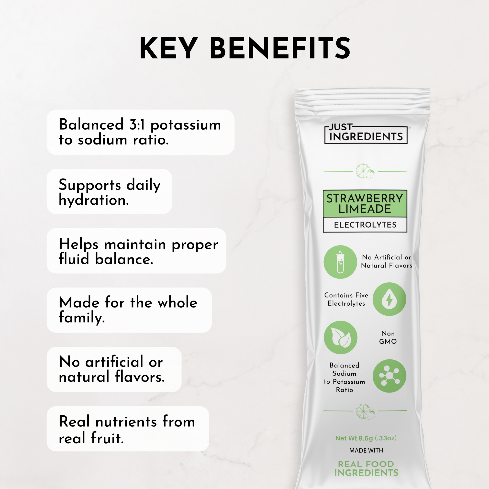 Strawberry Limeade Electrolytes Stick