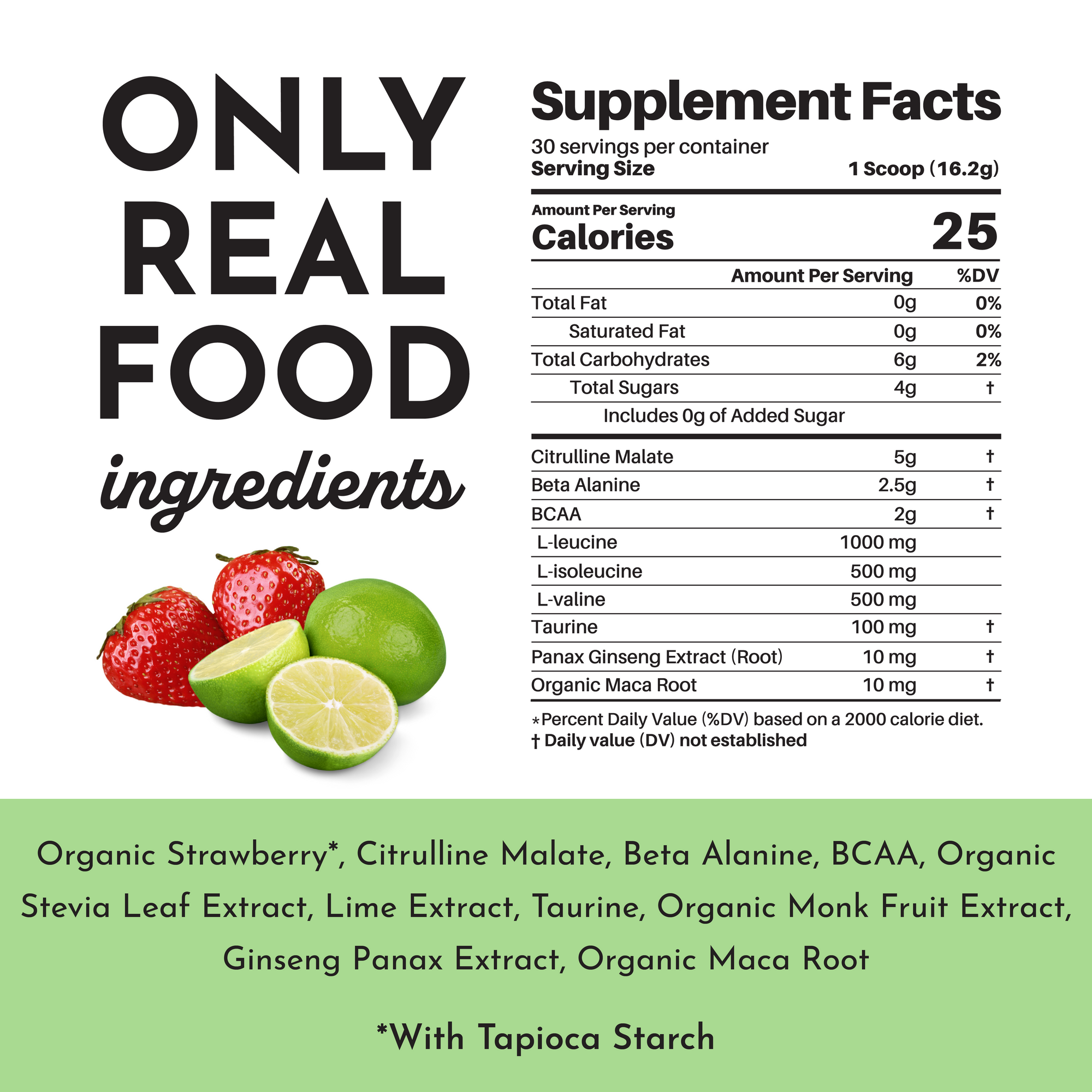 Caffeine-Free Strawberry Limeade Pre-Workout