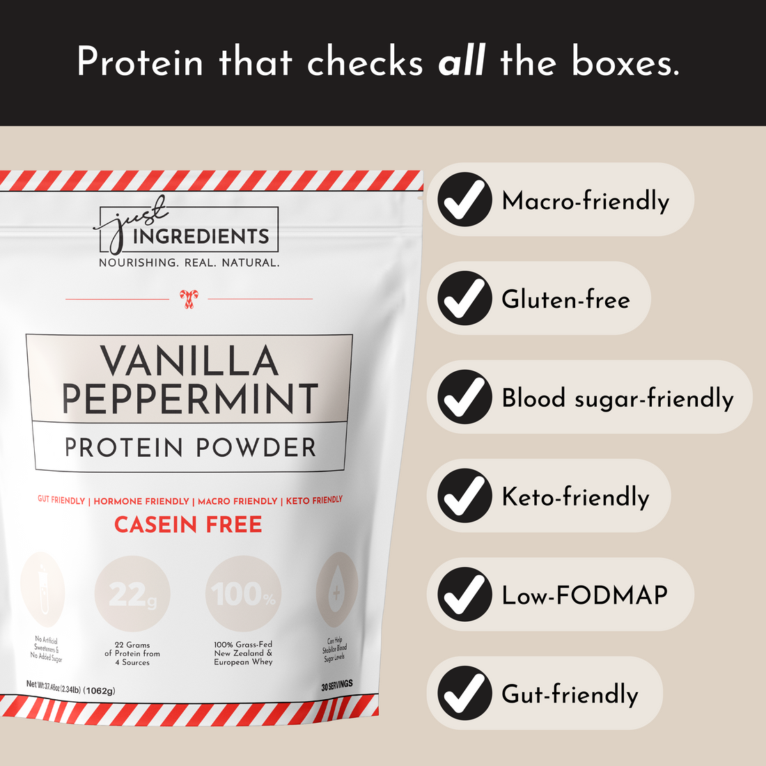 Vanilla Peppermint Protein Powder