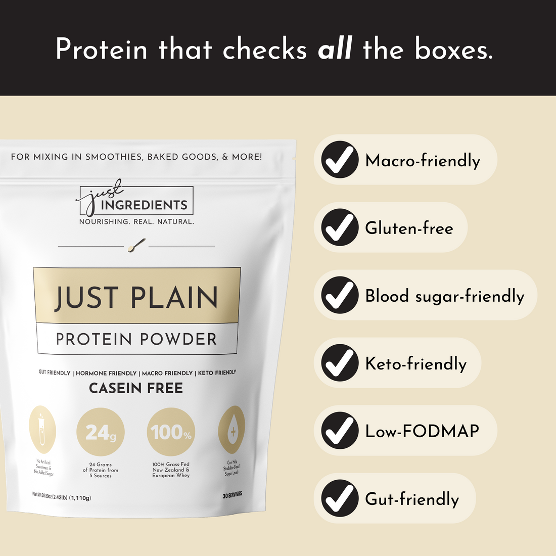 Just Plain Protein Powder