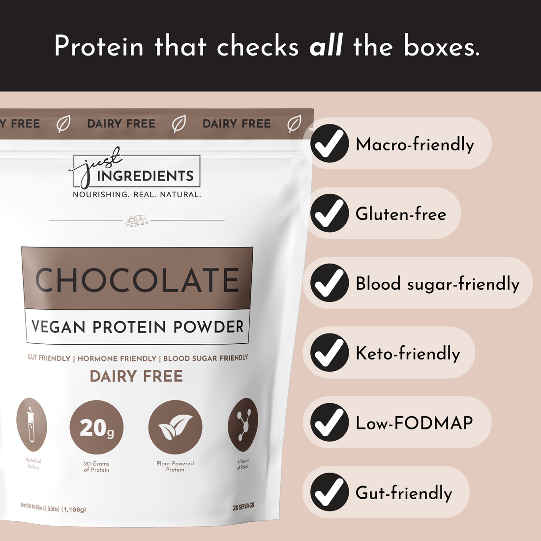 Vegan Chocolate Protein Powder