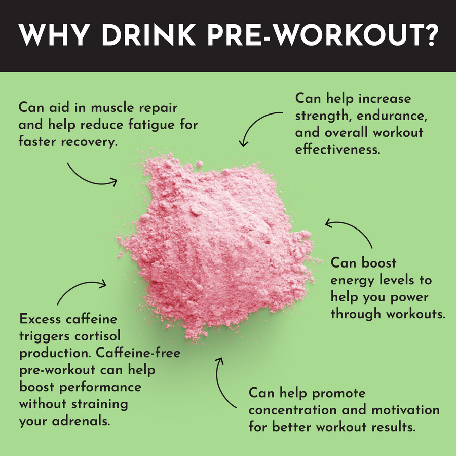 Caffeine-Free Strawberry Limeade Pre-Workout