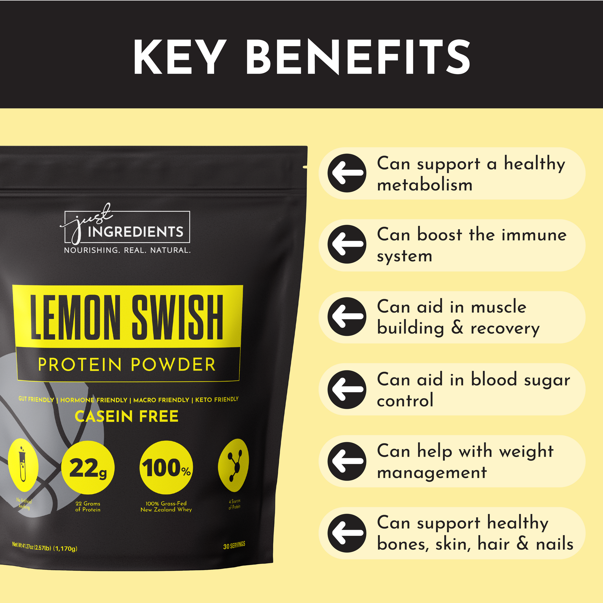 Lemon Swish Protein Powder