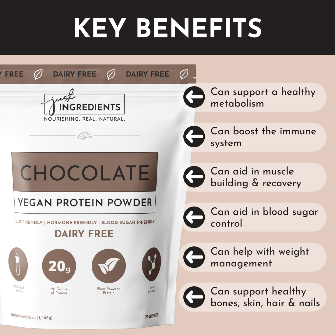 Vegan Chocolate Protein Powder