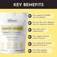 Lemon Ginger 3-In-1 Probiotic Complex