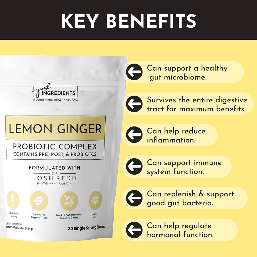 Lemon Ginger 3-In-1 Probiotic Complex