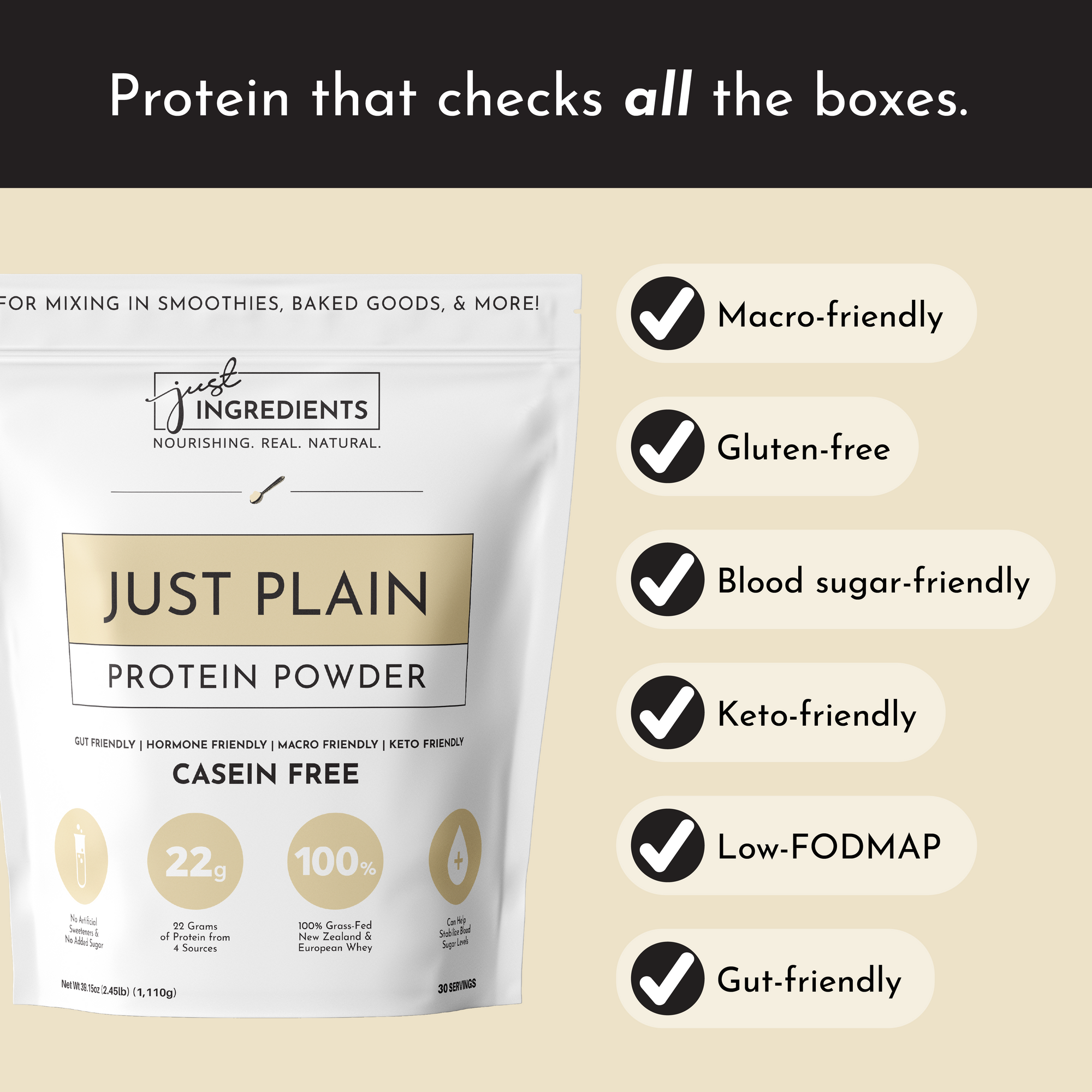 Just Plain Protein Powder