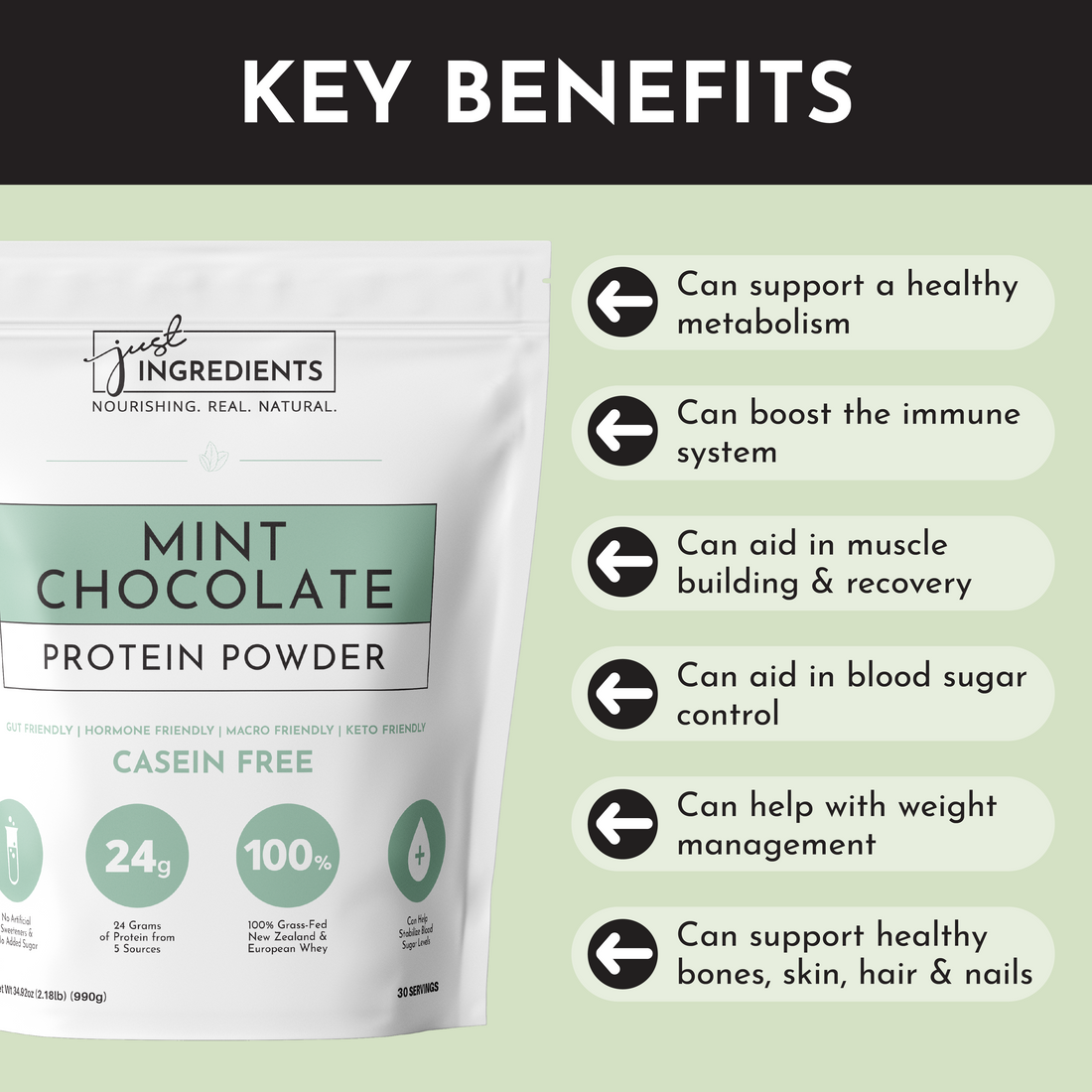 Mint Chocolate Protein Powder