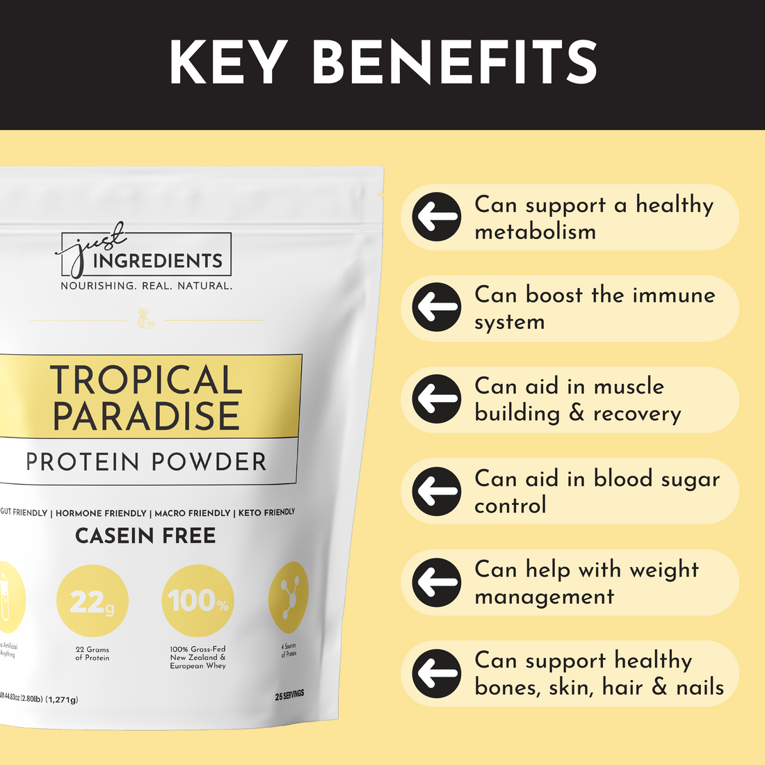 Seasonal Tropical Paradise Protein Powder