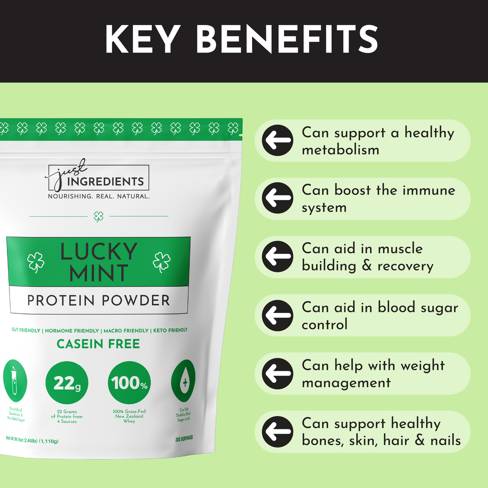 Lucky Mint Protein Powder