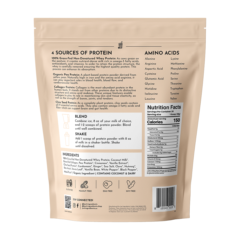 Chai Protein Powder – Just Ingredients