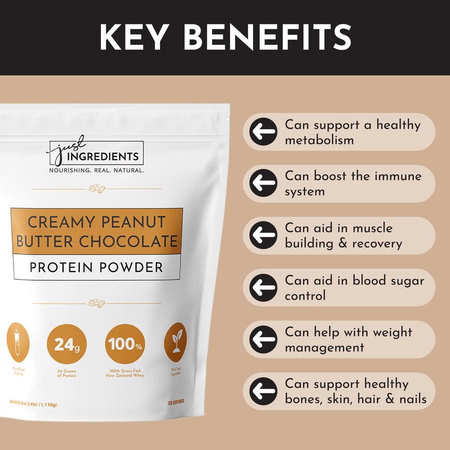 Creamy Peanut Butter Chocolate Protein Powder