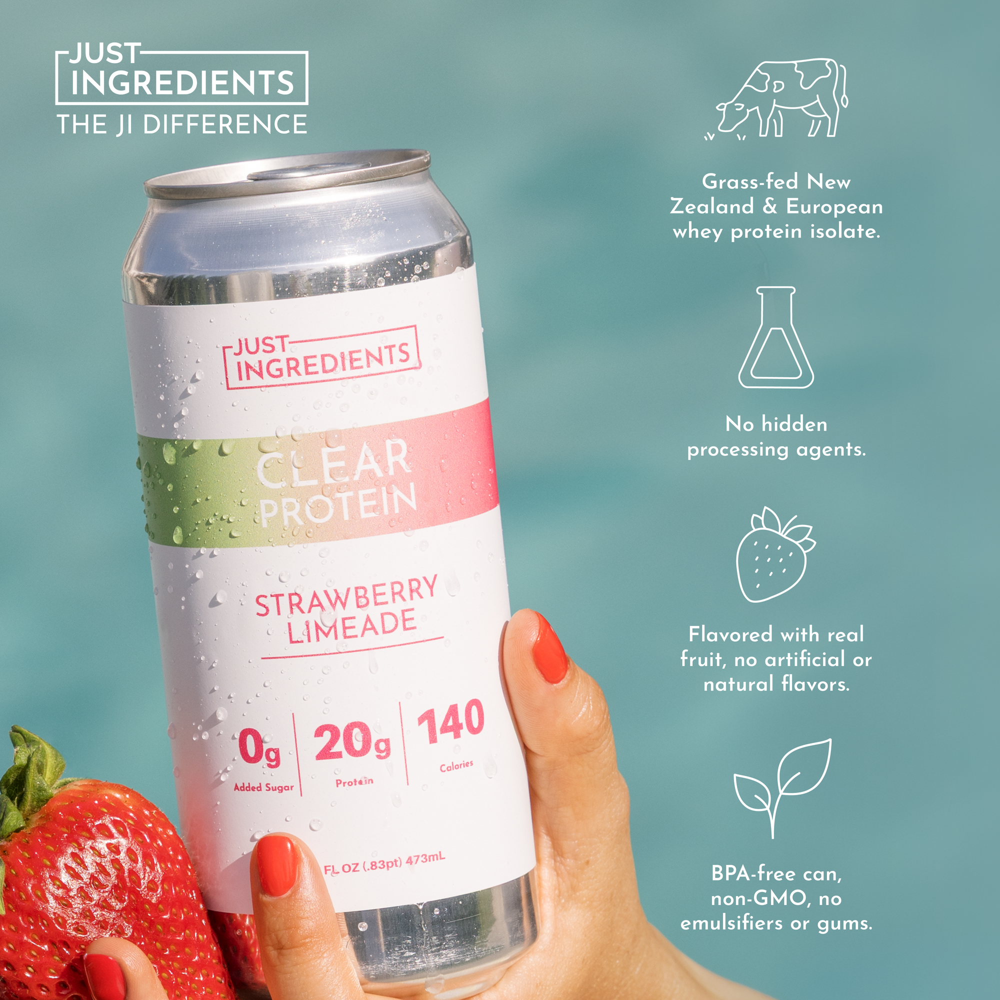 Strawberry Limeade Clear Protein (8 pack)