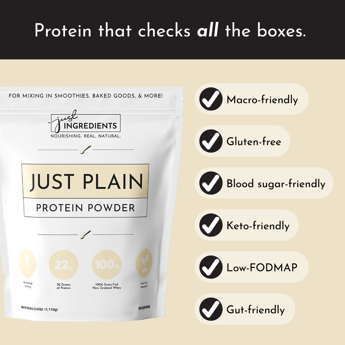 Just Plain Protein Powder