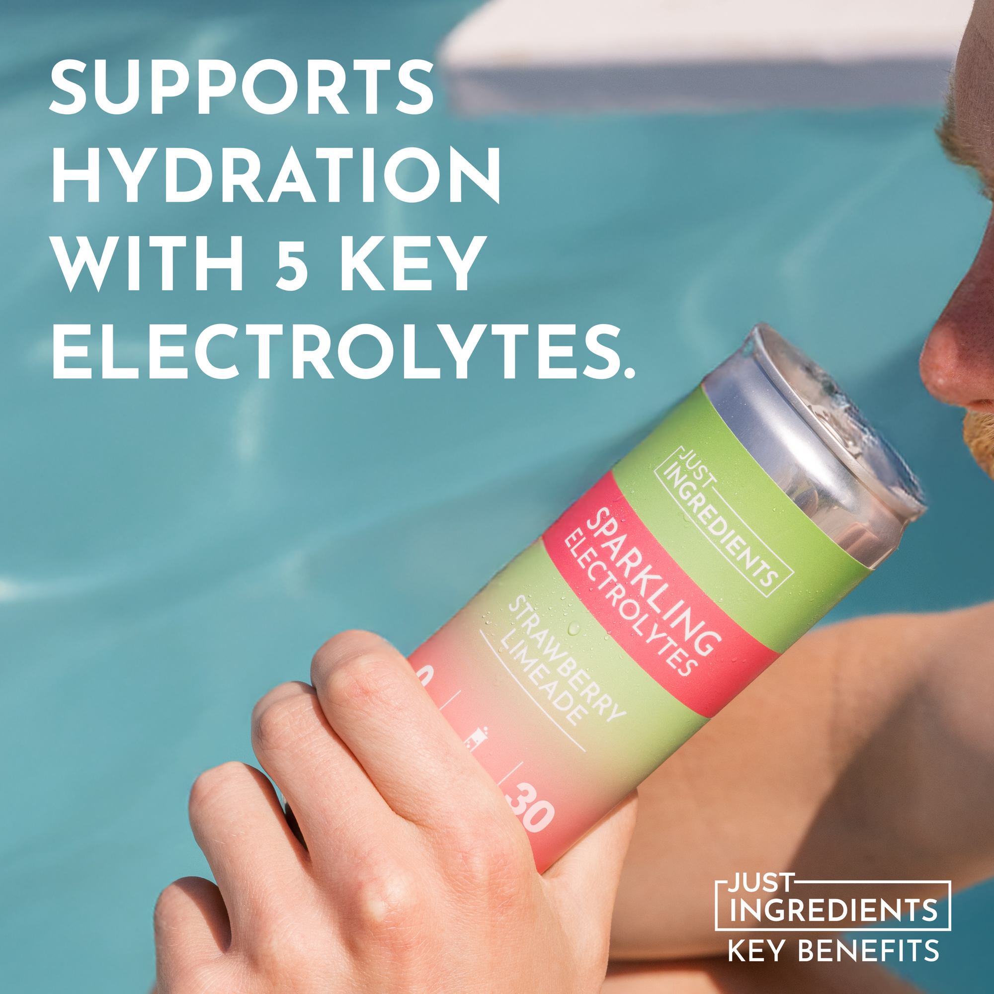 Strawberry Limeade Sparkling Electrolytes (8 pack)