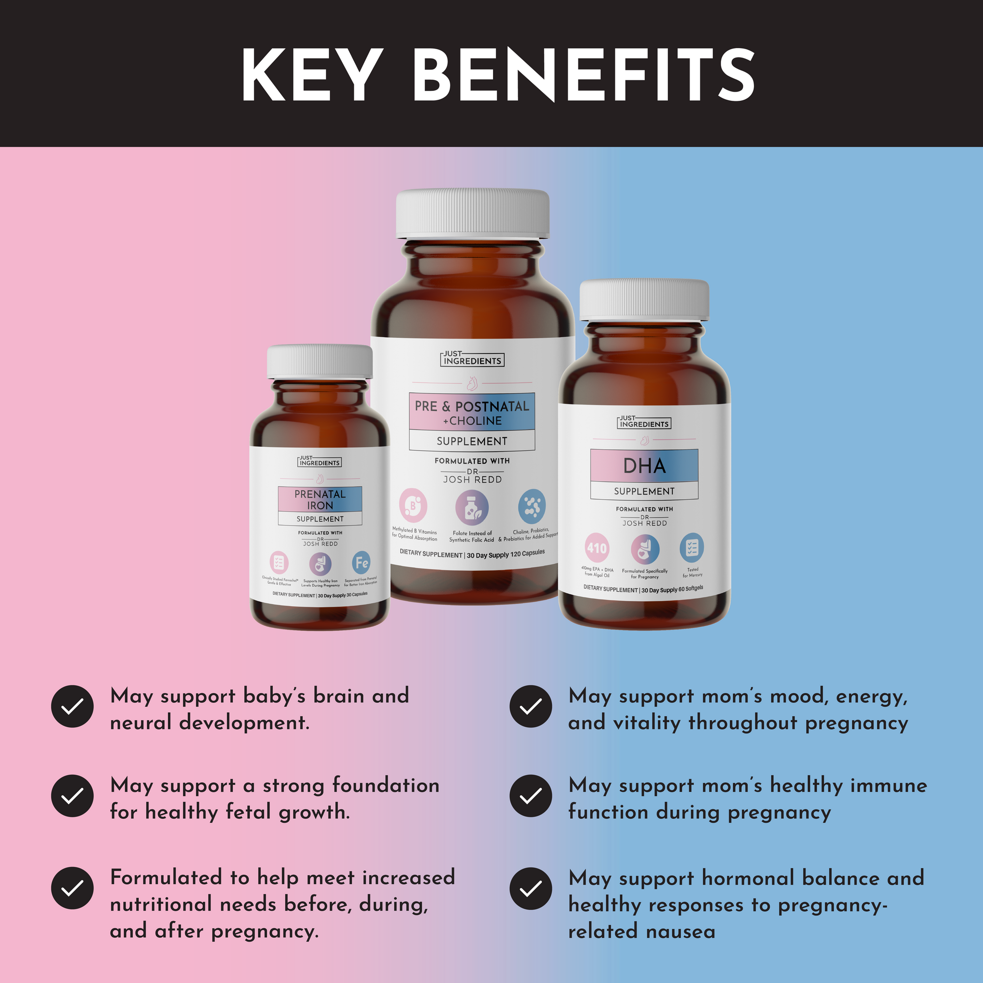 Prenatal &amp; Postnatal + DHA + Iron