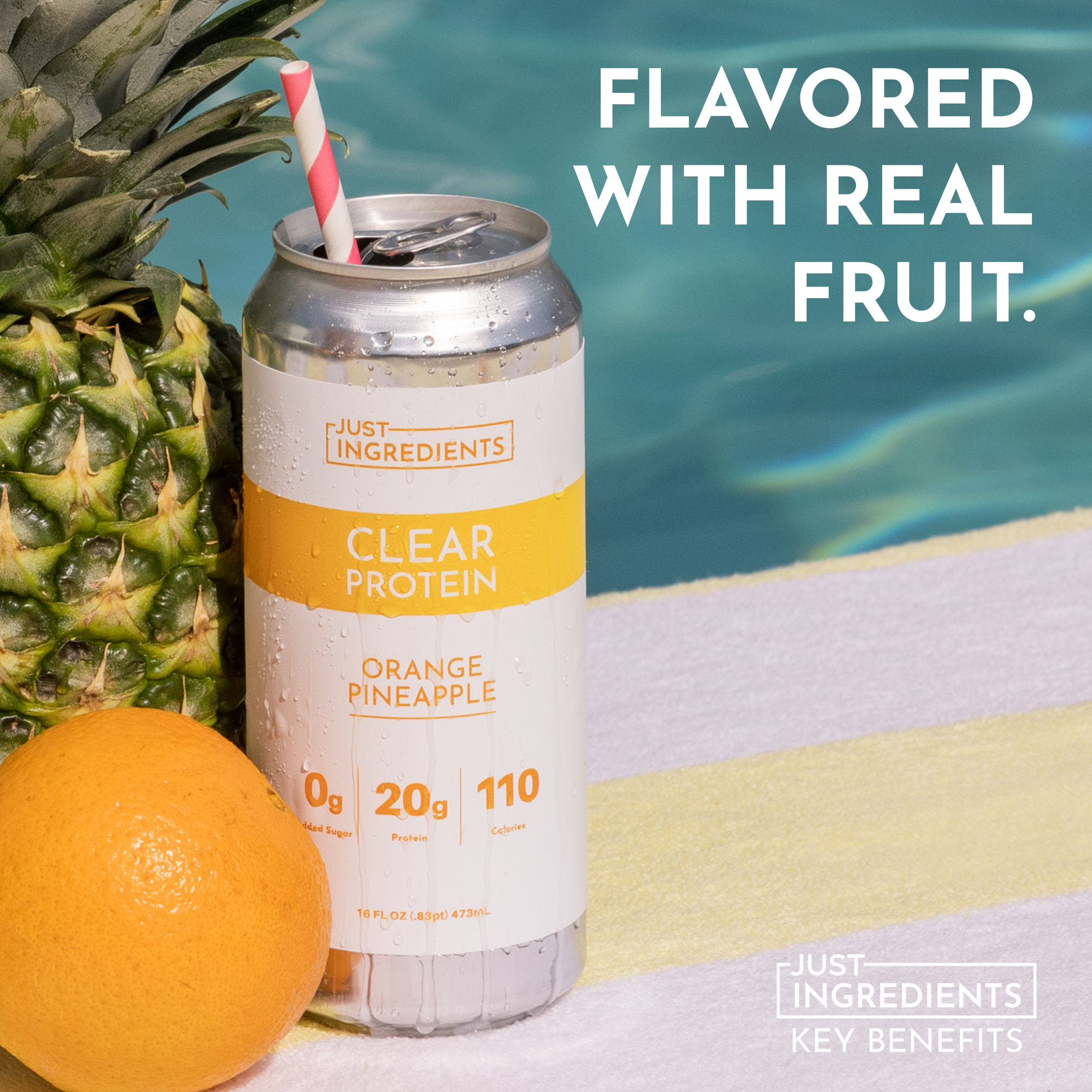 Orange Pineapple Clear Protein (8 pack)