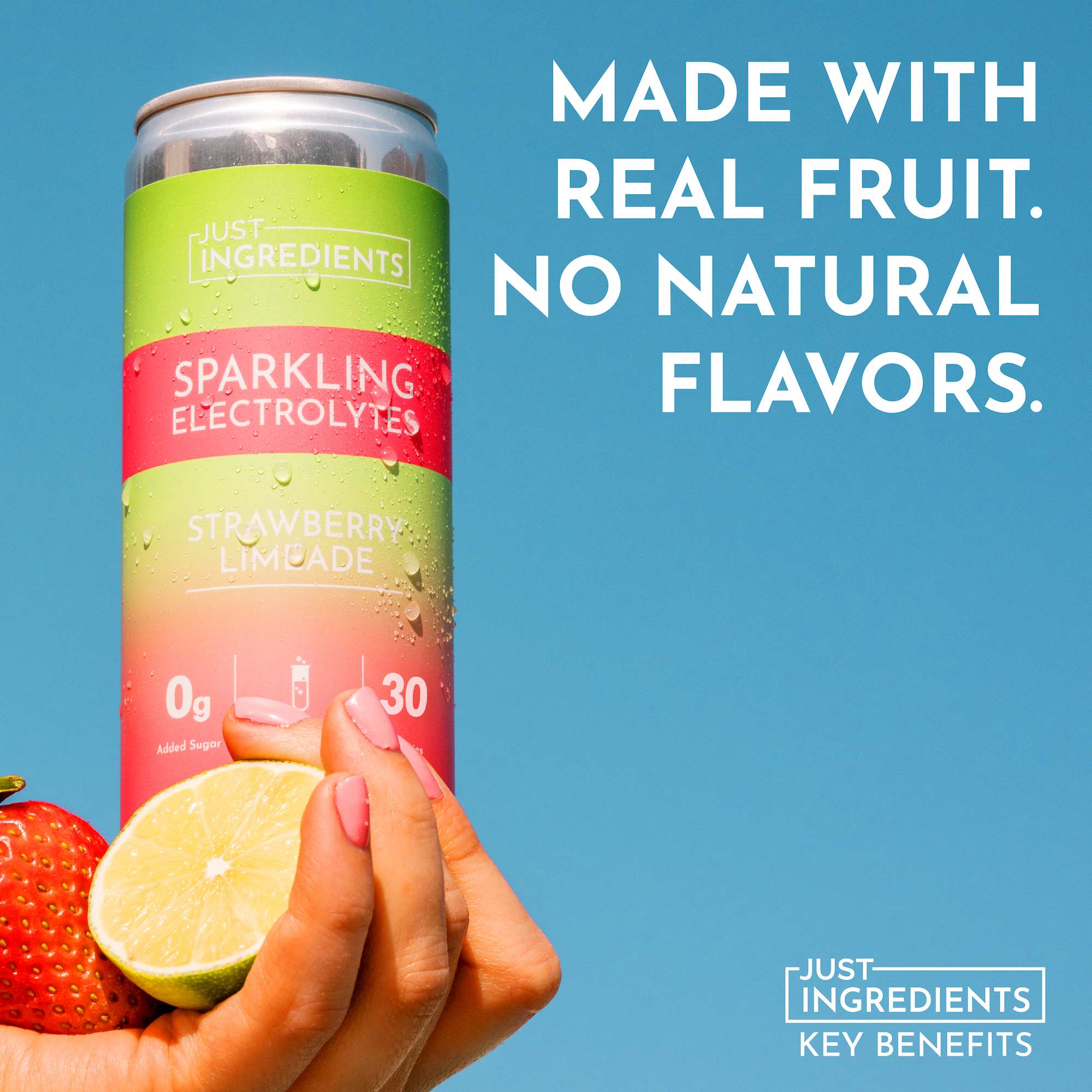 Strawberry Limeade Sparkling Electrolytes (8 pack)