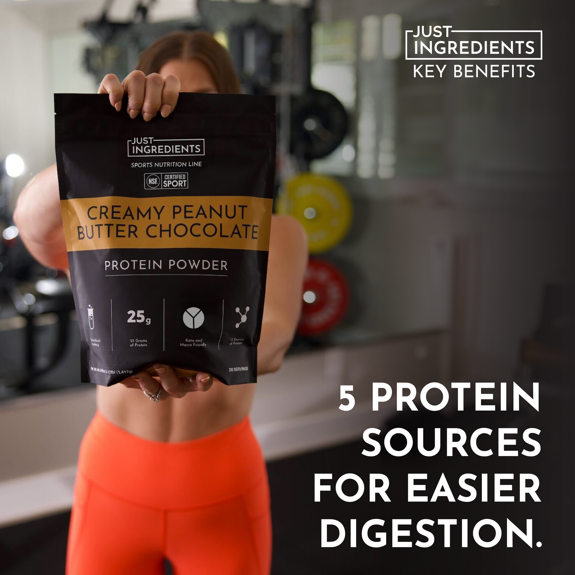 Creamy Peanut Butter Chocolate Protein Powder - NSF