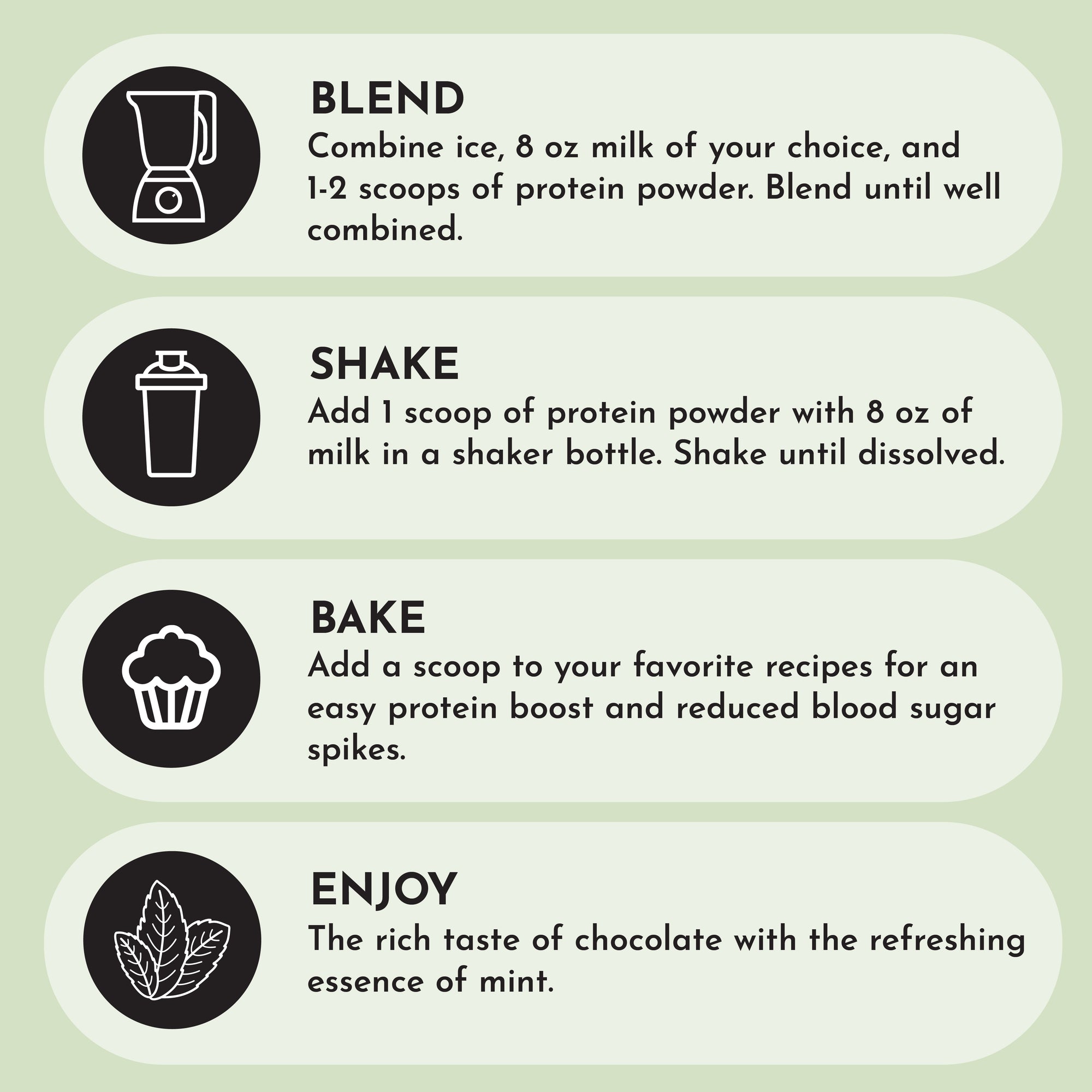 Mint Chocolate Protein Powder